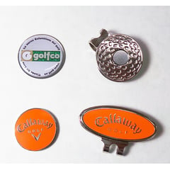 GENERICO - Combo clip marcador golfco-callaway naranja para gorra golf