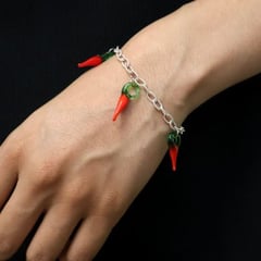 NALUA JEWELRY - Pulsera de plata y chiles