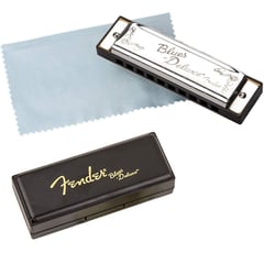 FENDER - Armónica Blues Deluxe Harmonica tipo c Cromada