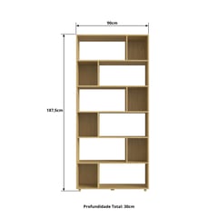 MULTIMUEBLES - BIBLIOTECA NICHOS 736 NOGAL