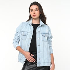 DENIMLAB - Chaqueta de jean para Mujer de Algodón