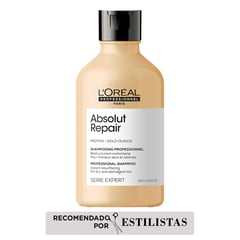 LOREAL PROFESSIONNEL - Shampoo Absolut Repair Reparación Cabello Dañado 300ml