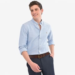 RALPH LAUREN - Camisa Hombre Manga larga Slim Polo