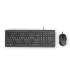 HP - Combo Teclado y Mouse Alámbrico, con cable USB 150 para computador