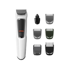 PHILIPS - Recortadora Multigroom Series 3000 7 en 1 1 Cabezal Inalámbrica