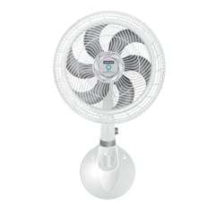 SAMURAI - Ventilador de Pared Ultra Silence Force Pared Blanco 4 Velocidades