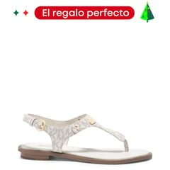 MICHAEL KORS - Sandalias para Mujer planas Sandalias blancas de moda para mujer