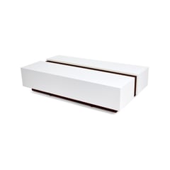 MICA - Mesa de Centro Moderna Rectangular en Aglomerado MDF Dubai 100 x 23 x 60 cm - Mueble