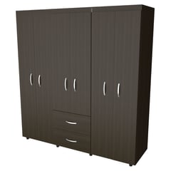 RTA MUEBLES - Closet Moderno En Melamina 6 Puertas 2 Cajones 180 X 170 X 50 Cm Rta Design - Mueble