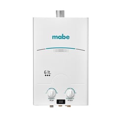 MABE - Calentador de Tiro Forzado Mabe 6L Blanco CMD6TFBC