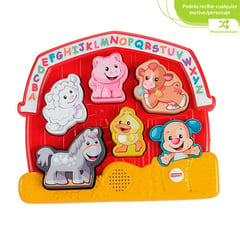 FISHER PRICE - Juguete de bebé Ríe y Aprende Rompecabezas Sonidos de Animales Surtido