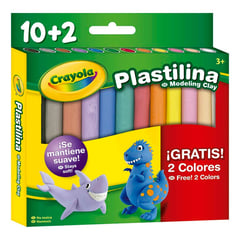 CRAYOLA - Set de Útiles Barras de Plastilina 10+2