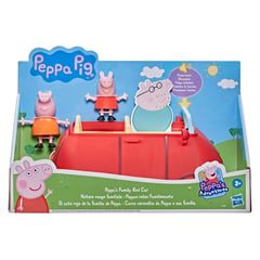 PEPPA PIG - Peppa Pig, El auto rojo de la Familia de Peppa Pig. Incluye vehículo y 2 figuras. (A partir de 3 años)