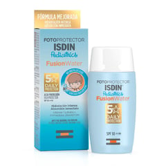 ISDIN - Bloqueador Solar Pediatrico Facial Fusion Water SPF50 Líquido 50 ml
