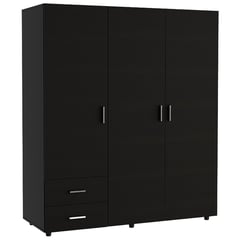 RTA DESIGN - Closet Moderno en Madera 3 Puertas 2 Cajones 160 x 140 x 48 cm - Mueble