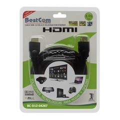 BESTCOM - Cable HDMI Alta Velocidad Ethernet