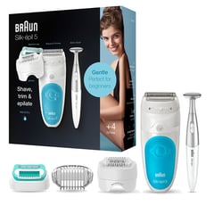 BRAUN - Silk-épil 5, Depiladora Eléctrica Mujer 3en1, 5-810