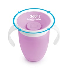 MUNCHKIN - Vaso Entrenador 360° Morado 7oz