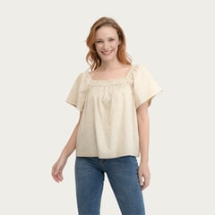 GAP - Blusa para Mujer Manga corta de Algodón