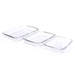 NADIR - Set x3 Refractarias Vidrio 5 x 29.6 cm