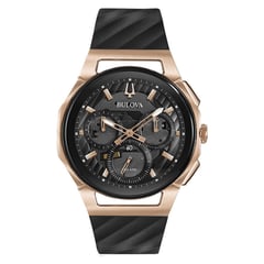 BULOVA - Reloj Hombre Curv Rubb