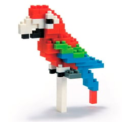 NANOBLOCK - Armable Guacamaya Verde Roja