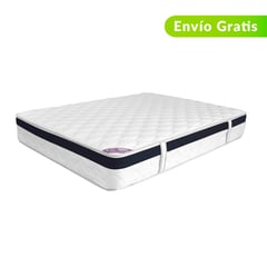 COLCHONES SPRING - Colchón SemiDoble Firmeza Media Ortopédico con Pillow Resortado Ced 120 x 190 cm - Compra Sin Interes, Te Devolvemos el 100% de los Intereses Pagando a 3 o 6 Cuotas con Tarjeta CMR Banco Falabella