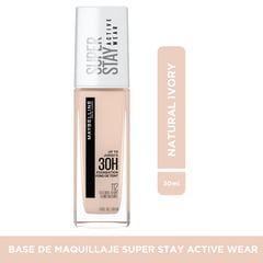 MAYBELLINE - Base de maquillaje Líquida SperStay Full Coverage Natural Beige Active Wear 30 ml