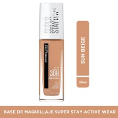 MAYBELLINE - Base de maquillaje Líquida SperStay Full Coverage Natural Beige Active Wear 30 ml