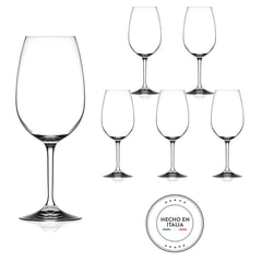 RCR - Copa de Vino Cristal 6 Piezas 22.3 Oz