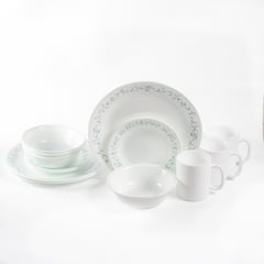 CORELLE - Juego de Vajilla 4 Puestos Country Cottage