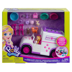 POLLY POCKET - Muñeca Hospital Móvil de Animalitos