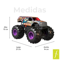 HOT WHEELS - Carro Monster Trucks Escala 1:24 Surtido: Producto Aleatorio