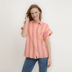 GAP - Camisa para Mujer Manga corta de Algodón