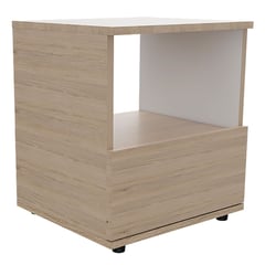 RTA MUEBLES - Mesa de Noche Moderna con 1 Cajón 45 x 40 x 35.6 cm