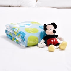 DISNEY - Manta Microfibra 90 X 110 Cm Mickey+Peluche Mickey