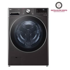 LG - Lavadora Secadora Eléctrica 22 kg WD22BV2S6BR