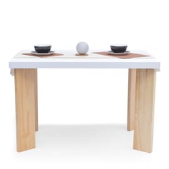 MICA - Mesa de Comedor Moderna para 4 personas en Aglomerado MDP Rectangular