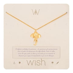 WISH - Collar Oro Elefante