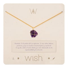 WISH - Collar Oro Amatista