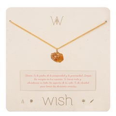 WISH - Collar Oro Citrino