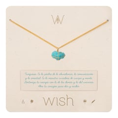 WISH - Collar Oro Turquesa