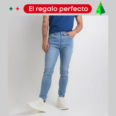 BEARCLIFF - Jean 5 Bolsillos Hombre Skinny de Algodón