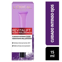 LOREAL PARIS - Contorno de ojos Acido Hialuronico para Todo tipo de piel 15 ml