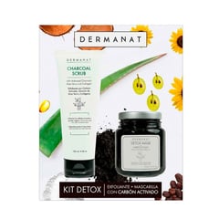 DERMANAT - Set Cuidado Facial Detox : Exfoliante 120 ml + Mascarilla 110 ml