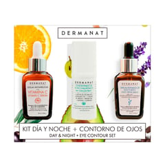 DERMANAT - Set Cuidado Facial Día y Noche incluye : 3 Productos