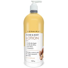 DERMANAT - Hidratante Corporal Hand & Body Lotion para Todo tipo de piel 1000 ml