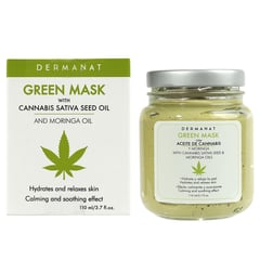 DERMANAT - Mascarilla Green Mask con Cannabis y Moringa Dermanat para Todo tipo de piel 110 ml