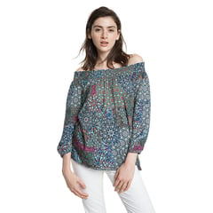 DESIGUAL - Blusa Mujer Manga 3/4