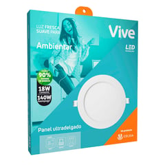 VIVE - Panel incrustar Led 18W luz fresca